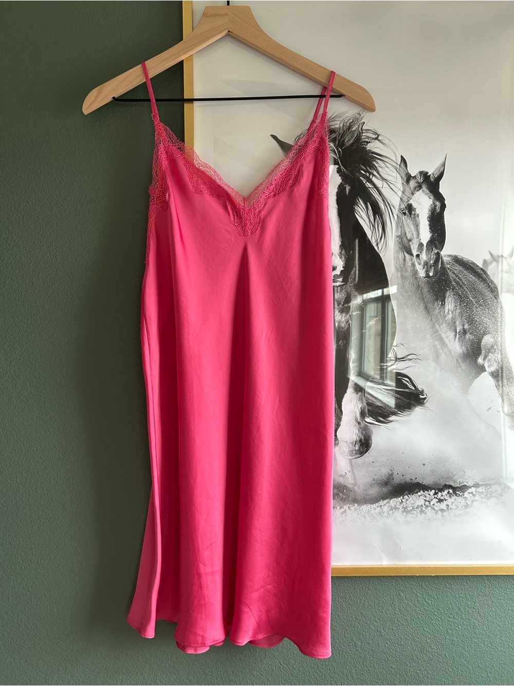 NWT Victoria's Secret Pink Lace-Trim Slip